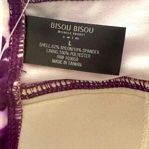 NWT Bisou Bisou Women’s Swimwear One-piece Size L - Picture 4 of 4